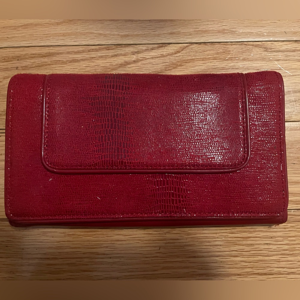 White House black market red clutch